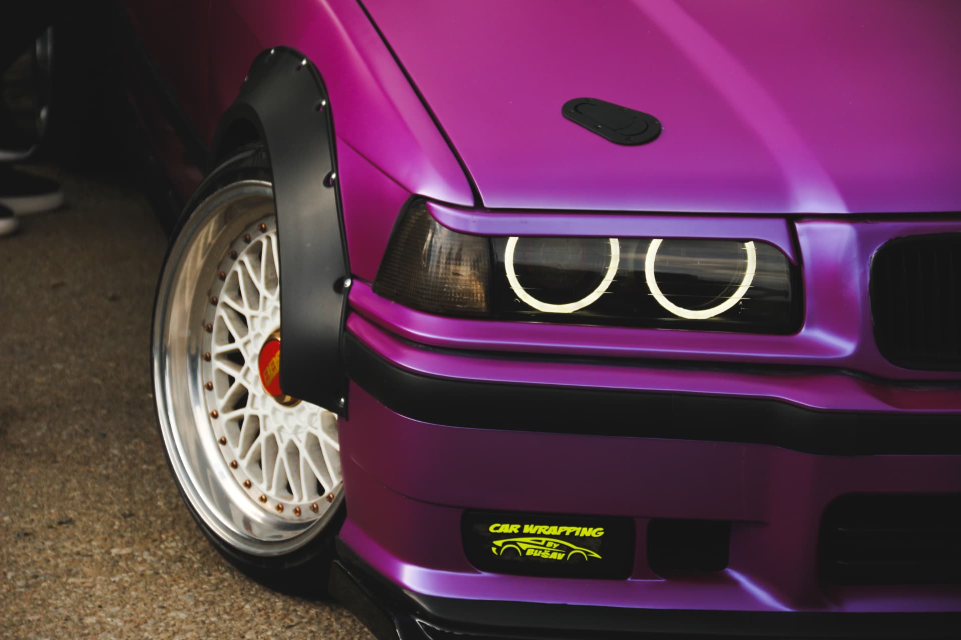 Purple show car at the MBC meet